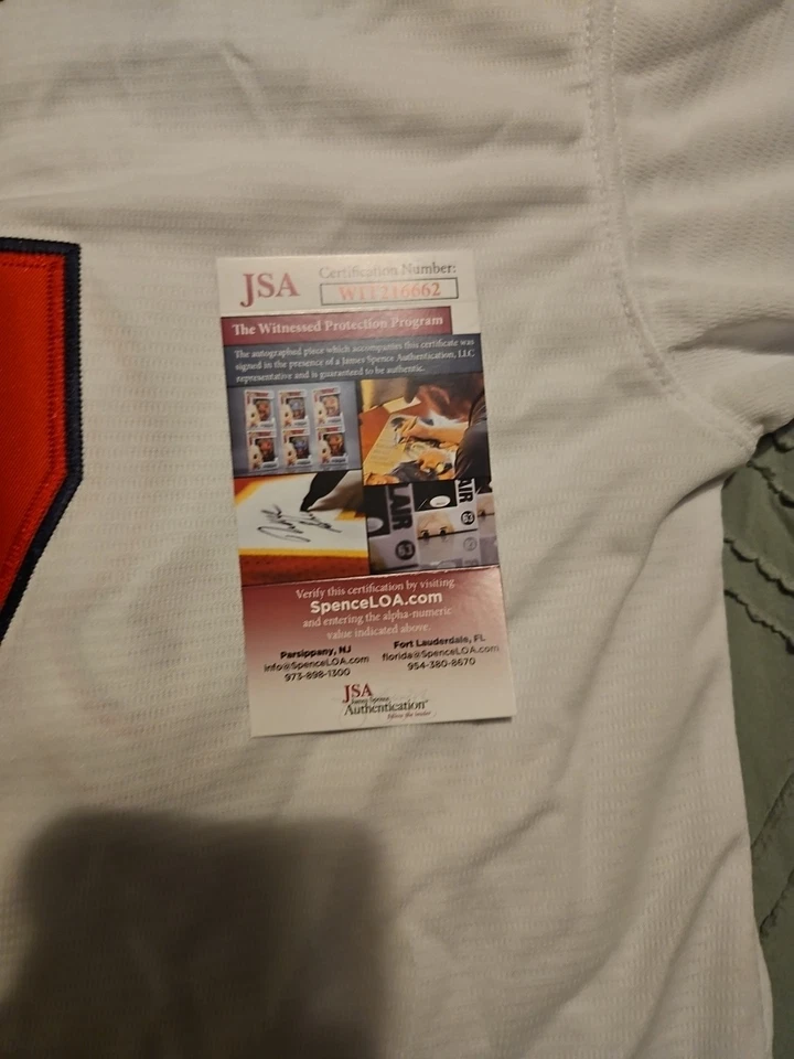 Shane Bieber Cleveland Indians auto JSA Certified Nike Signed Jersey not justin - Image 4 of 4