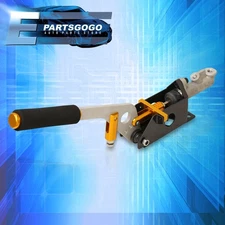 Hydraulic Emergency E-Brake Handbrake Lever Locking Brake + Pump Assembly Gold