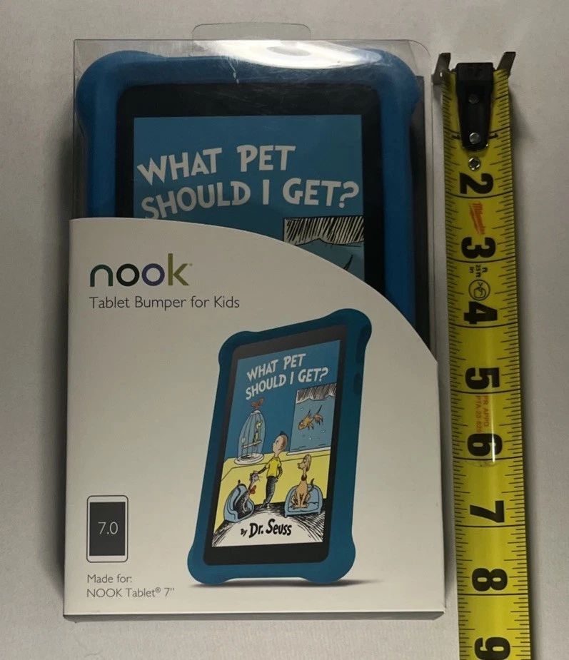 NOOK Tablet 7" Foam Bumper Case for Kids - Scuba Blue New In Box NIB Dr. Seuss - Image 3 of 4