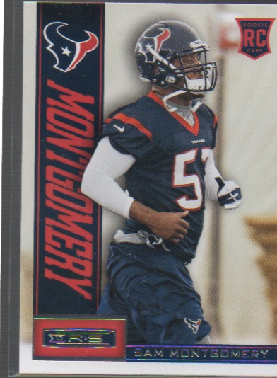 SAM MONTGOMERY 2013 PANINI ROOKIES AND STARS ROOKIE CARD RC CARD # 181