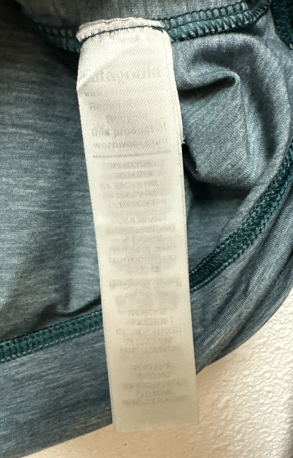 Patagonia Women's Long-Sleeved Glorya Twist Top Teal 42105 Sz Small