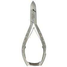 2 Nail Nippers, 5.5" , Concave Jaws, Double Spring, with Lock, Stainless