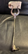 Antique Silver Sheet Music Holder Instruments Band 1/2" Round Clip 9  Long 1906