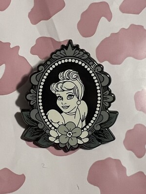 Loungefly Disney Princess Black & White Cameo Series Cinderella Enamel Pin