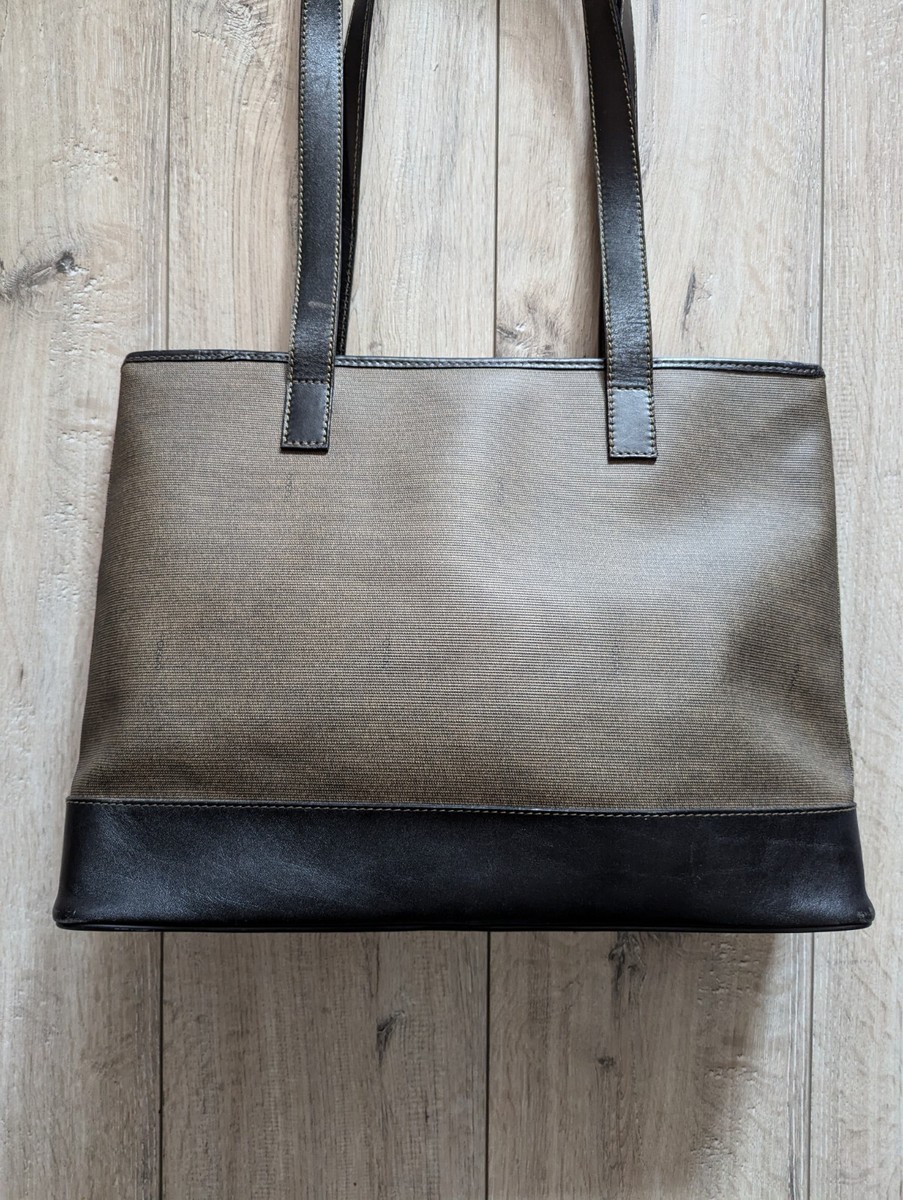 FENDI Sas FF Vintage monogram shoulder bag Brown Black Tote Bag | eBay