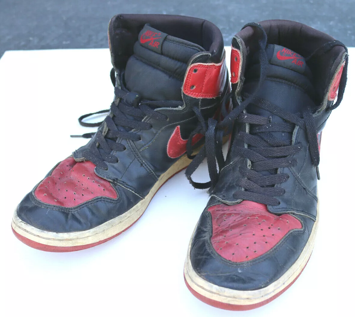 Air Jordan 1 High “Black/Red,” Salesman Sample & Briefcase, Nike, 1984