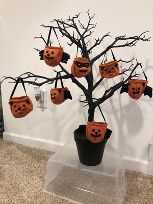 Pottery Barn Halloween Decor Gnarly Spooky Black Manzanita