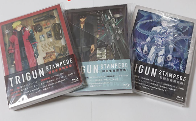 TRIGUN STAMPEDE Vol.1 Vol.2 Vol.3 Blu-ray set First Limited 