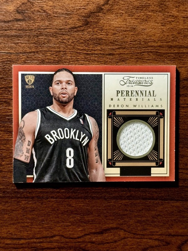 2013-14 Panini Timeless Treasures Deron Williams Perennial Materials #3 - Nets