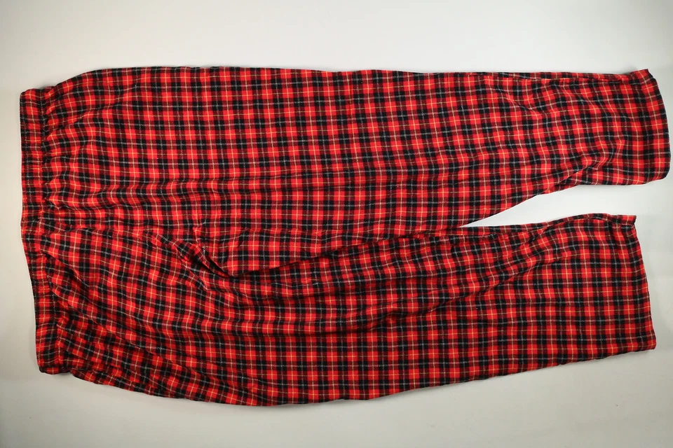Mens Stafford Red Plaid Pajama Pants Size XL EUC - Image 2 of 4