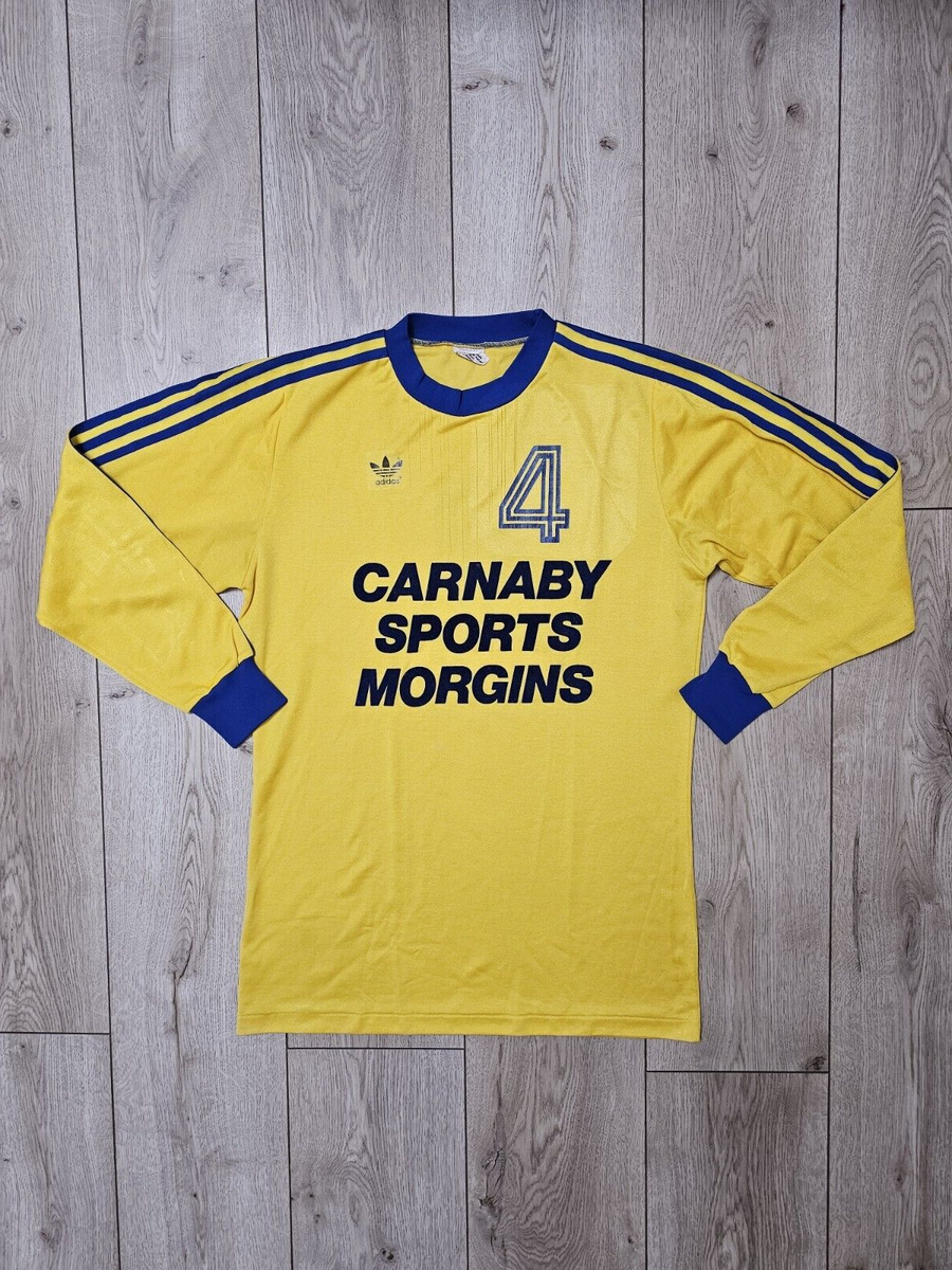 ADIDAS VINTAGE WEST GERMANY RETRO FOOTBALL SHIRT LONG SLEEVES 80s