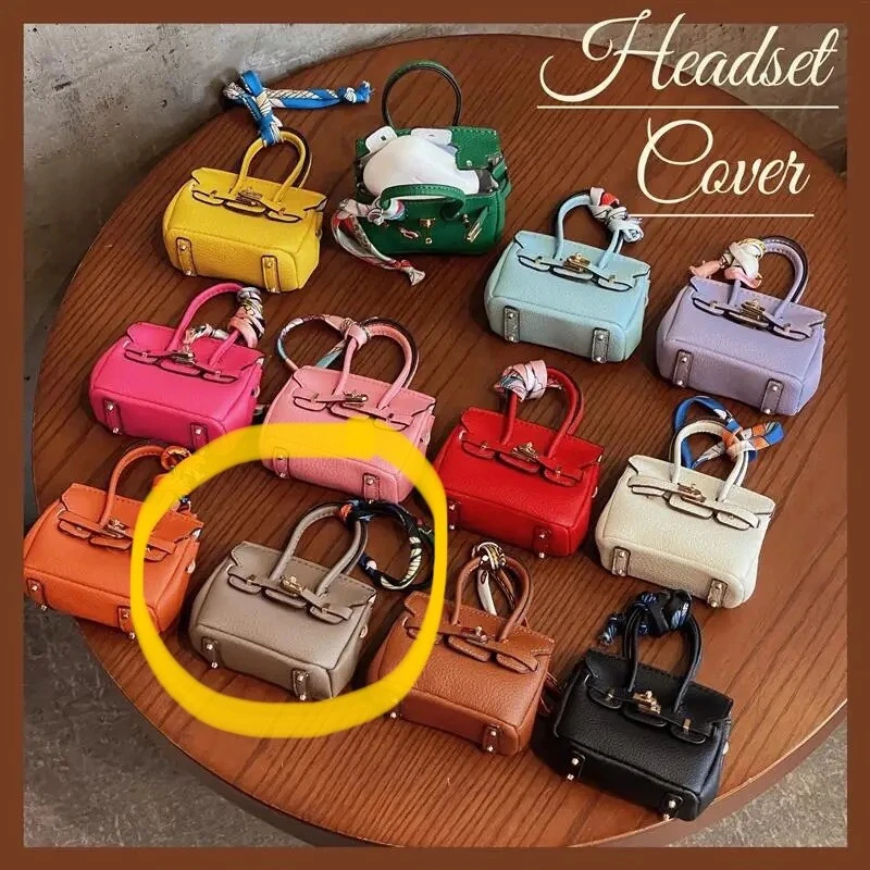 Мини Hermie сумка Airpod чехол в желтовато-коричневый 🤎 - Изображение 2 из 4