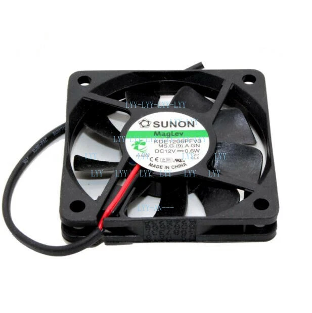 For SUNON KDE1206PFV3 DC 12V 0.6W 60*60*10MM 2-wire Ultra-quiet CPU Cooling Fan - Image 4 of 4
