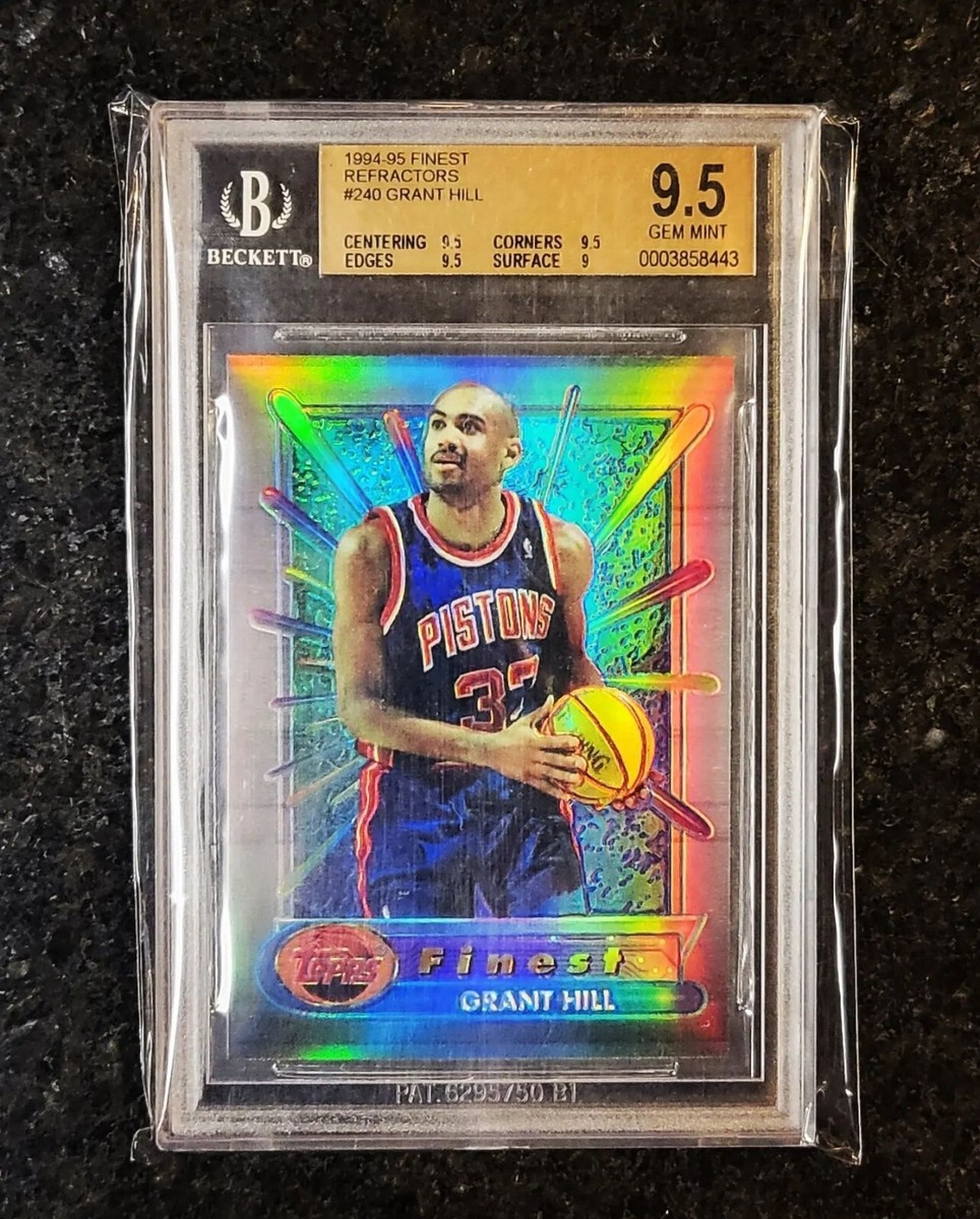 1994 Topps Finest Grant Hill #240 Refractor RC Rookie BGS 9.5 POP
