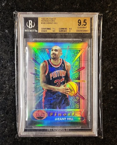 1994 Topps Finest Grant Hill #240 Refractor RC Rookie BGS 9.5 POP 9 RARE!!!