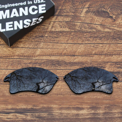 Lentes de repuesto polarizadas de 1,8 mm para chaqueta rápida Oakley XL - negro cromado - Imagen 1 de 2