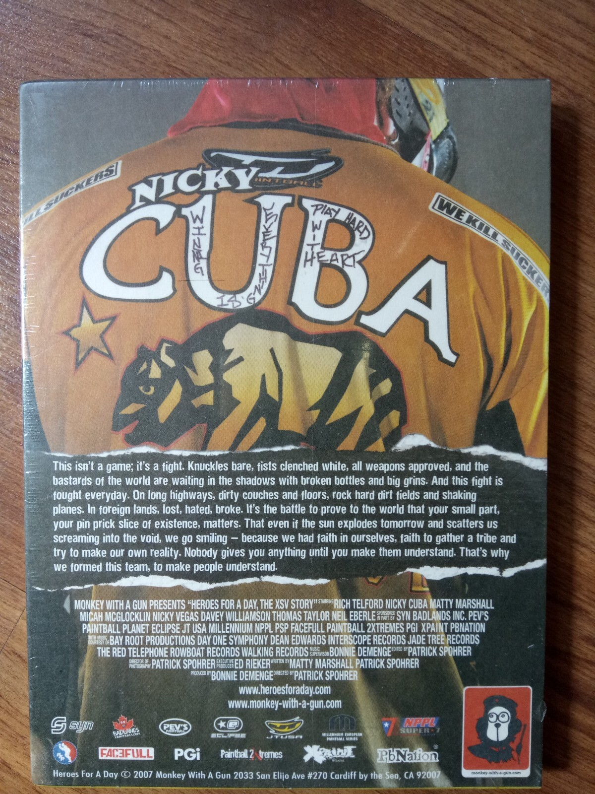 Monkey with a gun present -  Heroes for a Day ,DVD brand new sealed.
