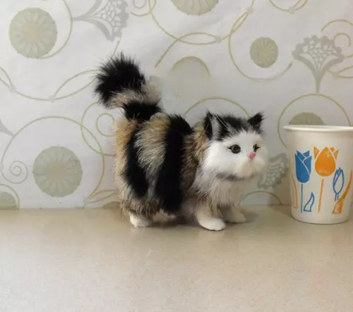 Realistische Katze Plüsch Spielzeug weich und niedlich Plüsch Katze Puppe Kinder - Bild 15 von 26