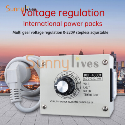 220V 4000W Adjustable Voltage Regulator Dimming SCR Temperature Speed Controller