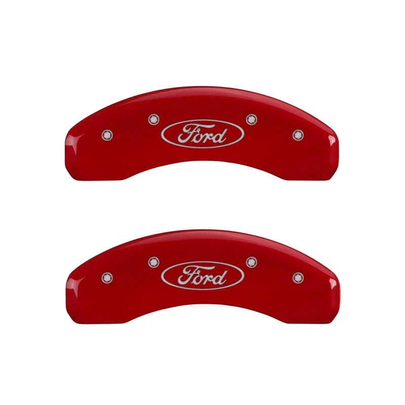 Cubiertas de pinza de disco de freno MGP rojas delanteras + traseras "Ford" Explorer 2006-2010 Foto 3 de 4