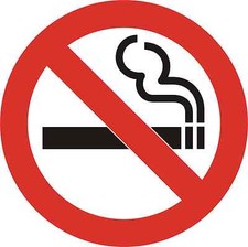 NO SMOKING SIGN Vinyl Decal / Sticker 5 Sizes
