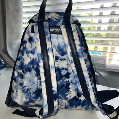 CALVIN KLEIN Shay Small Backpack Serenity Blue with White  display picture 3