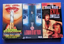 Lot of 3 VHS Horror Movies