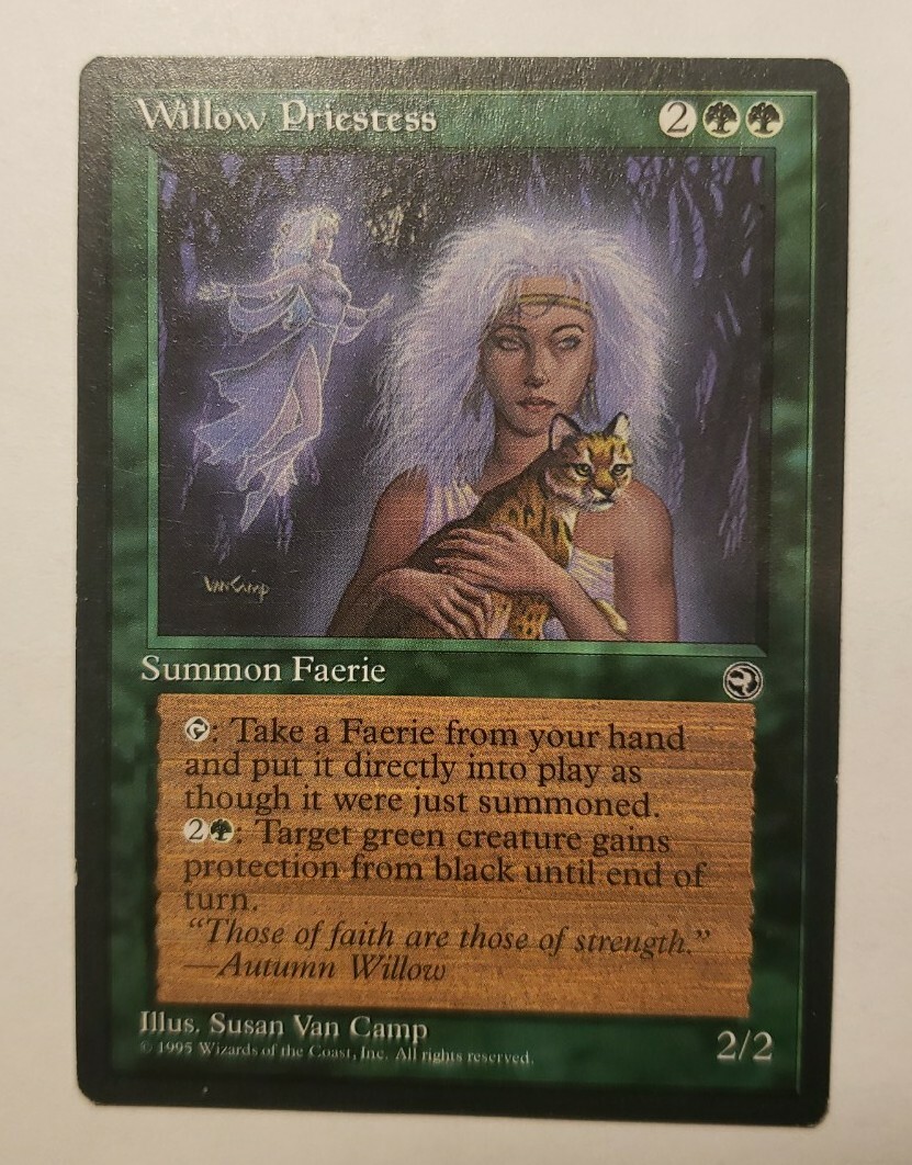 1x Willow Priestess MTG Homelands HO Magic Gathering reserved list x1