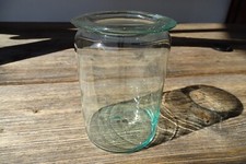 c.1850 BINDING GLASS MASON JAR MASON JAR Green Biedermeier Forest Glass Blown
