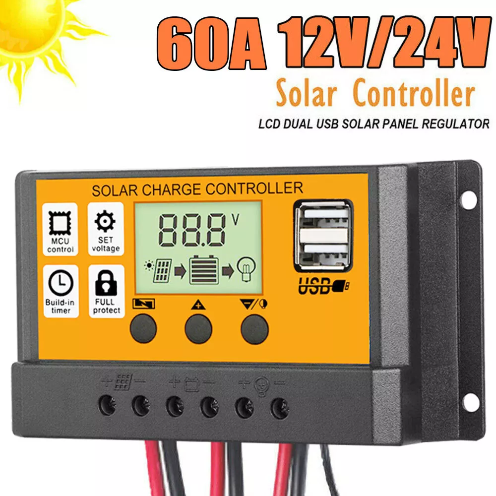 PWM Solar Controller, Solar Controller 24V 12V Microprocessor For