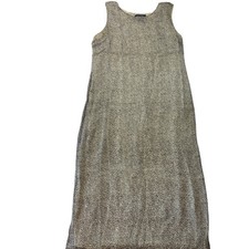 Vintage Bridgetown Collection 100% Silk Leopard Maxi Dress L Whimsical Fairy Y2K