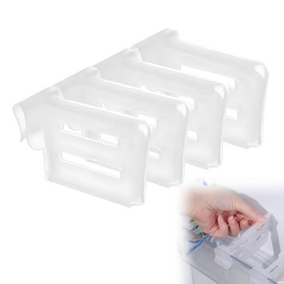 Fridge Organiser, Set of 16, Kitchen Storage Box, Organisation, Adjustable