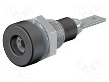 23mm schwarz Buchse 10A isoliert Steckverbinder: 2mm Bananen