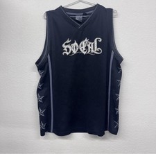 SOCAL So Cal Men’s L Jersey Black White  Street Wear Y2K Motocross Racing