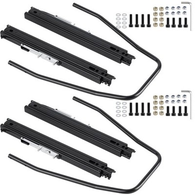 Universal Racing Seat Slider Track Set - 2 Pack, Adjustable Mounting Rails for A