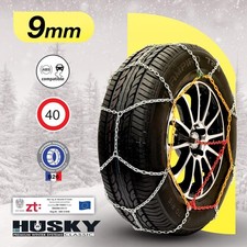 Sumex Husky Winter Classic Alloy Steel Snow Chains for 15" Car Wheel Tyres -PAIR