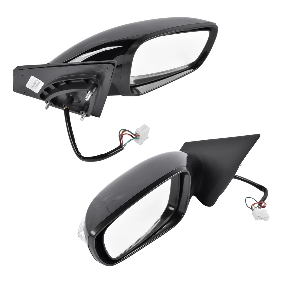 Espejos retrovisores eléctricos negros con intermitente térmicos 2 piezas para Hyundai Sonata 2011-2014 Foto 4 de 4