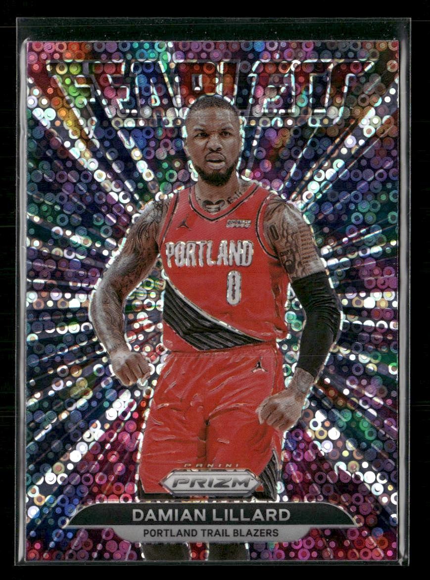 2021-22 Panini Prizm #13 Damian Lillard Fearless Fast Break