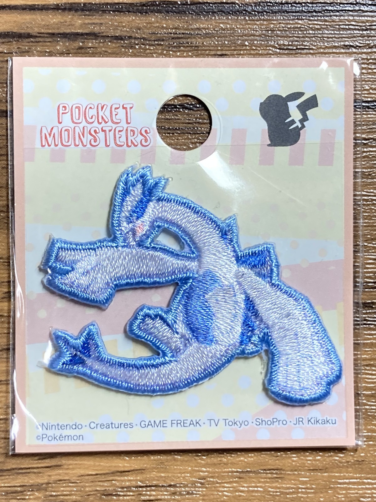 Pocket Monsters Official Seal/ Iron On Patch Lugia Pokemon JAPAN LIMITED