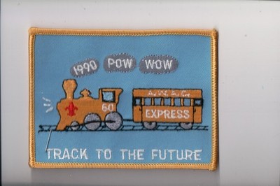 1990 Pow Wow Track To The Future patch