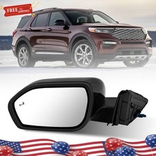 Left Side Mirror Heated Wblind Spot Camera 13 Pins For 2020-2024 Ford Explorer