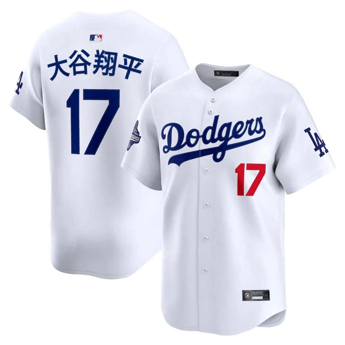 NWT Men's Dodgers White 2025 World Series Champions Limited Jersey