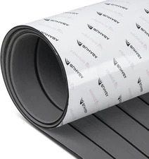 Abahub 48''x16.8''-5.6sqft, Dark Gray With Black Lines 