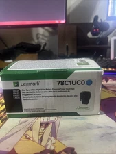 Genuine Lexmark 78C10C0 Cyan Return Program Toner Cartridge NEW SEALED