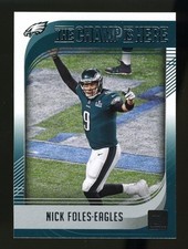 2018 Donruss The Champ is Here #CHAMP-1 NICK FOLES Philadelphia Eagles SB LII