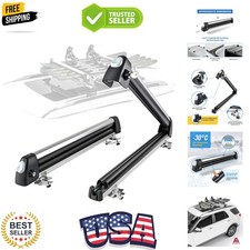 33 Aluminum Universal Ski Roof Rack Fits 6 Pairs Skis Or 4 Snowboards Ski ...