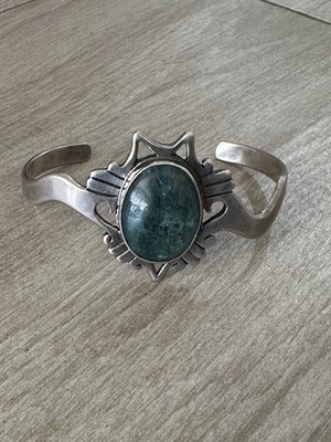 Sterling Silver 925 Stone of Eilat Vintage Bangle Excellent Condition