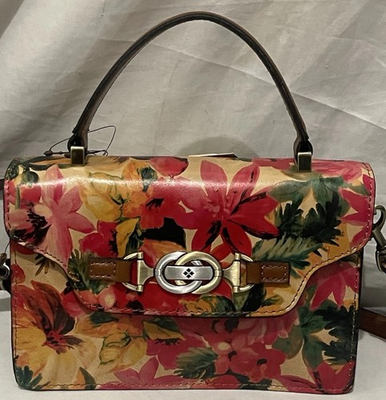 #ad PATRICIA NASH Porcili Spring Multi Top Handle Leather Crossbody Bag NWT $129.99