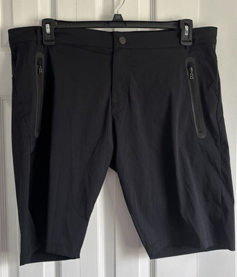 Bogner Sports Shorts Men 40 Black Performance Golf Stretch Waistband Zip Pockets