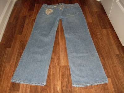 WOMENS J. JILL BOOT CUT STRETCH EMBROIDERED JEANS SIZE 12P